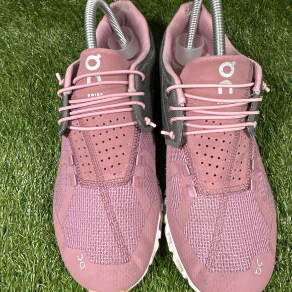 On Running Cloud Shoes Womens Size 9.5 Pink Gray Athletic CloudTec Running - Picture 9 of 12